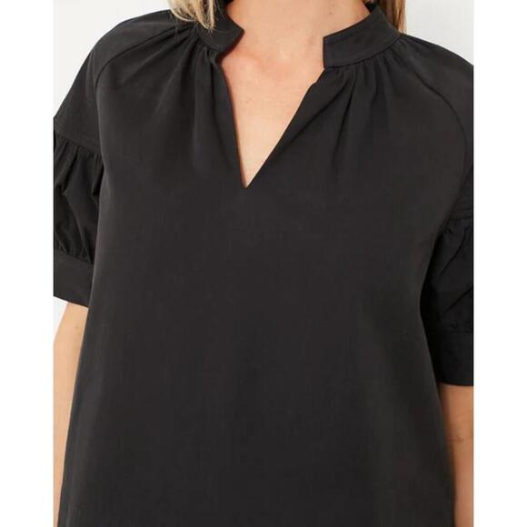 Tuckernuck Black Ruthie Blouse Top NWT Extra Small XS - Picture 3 of 8